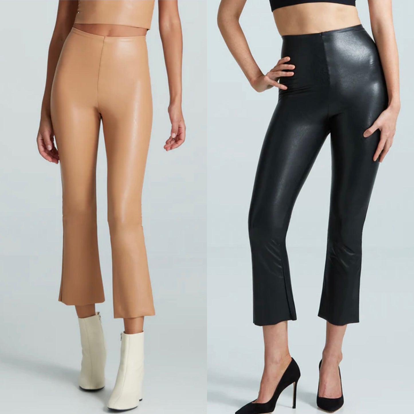 Commando Faux Leather Cropped Flare