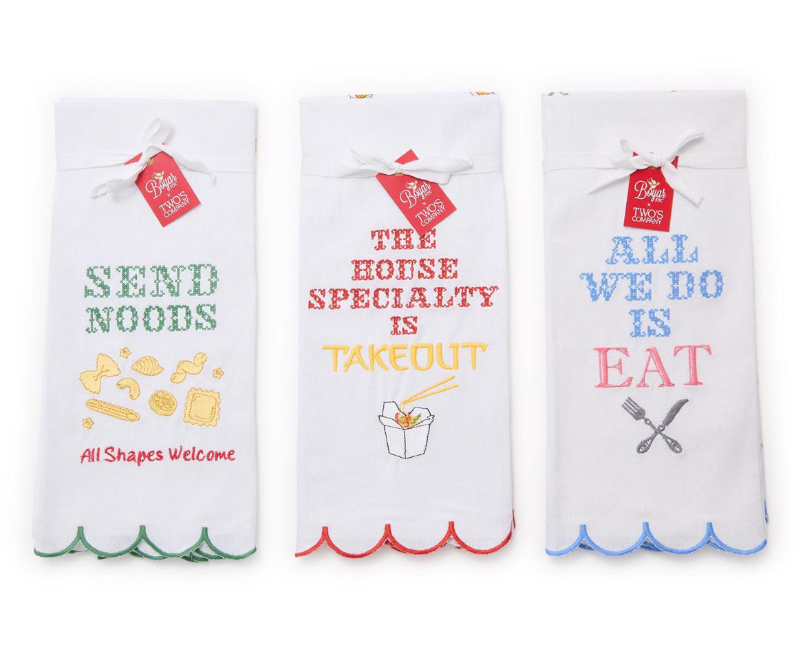 Takeout Inspired Kitchen Dish Towels