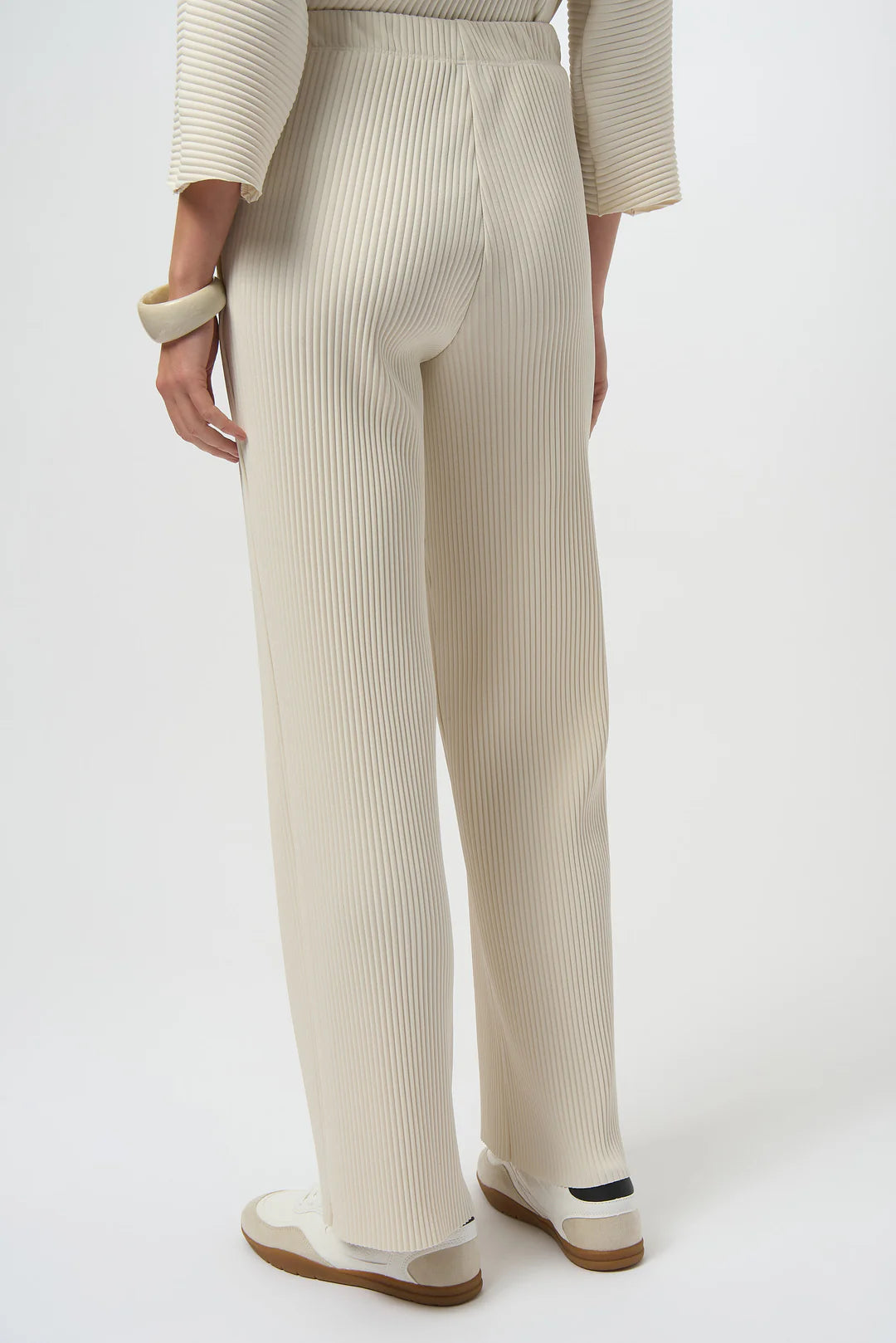 Pleated Pant-White