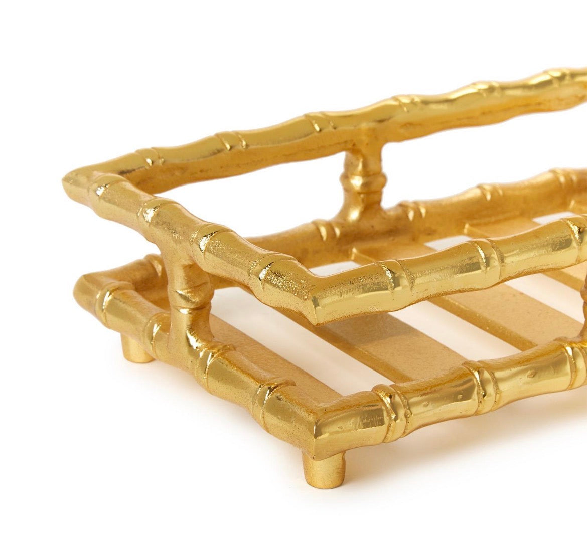 Golden Bamboo Guest Towel / Napkin Holder