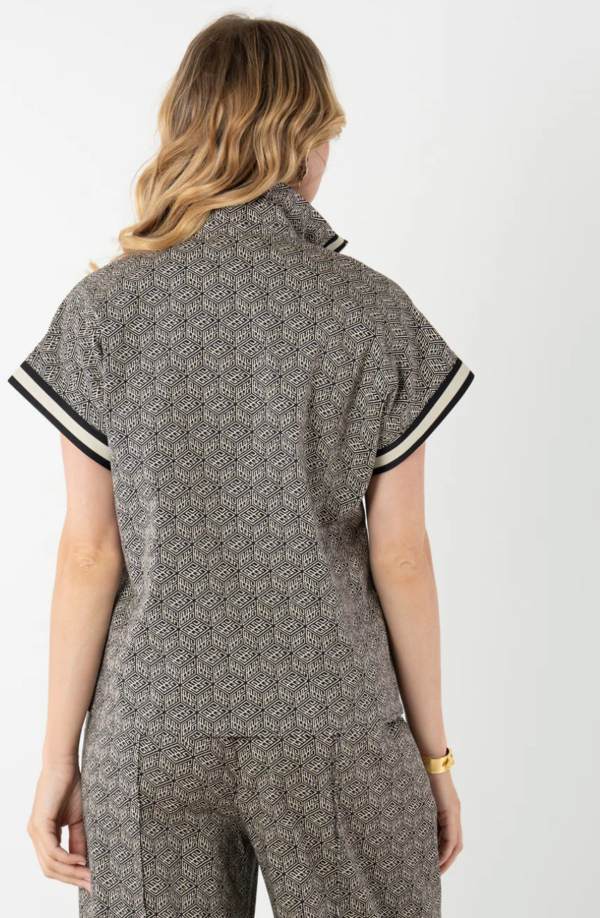 Poppy Pullover-Black Tonal Monogram