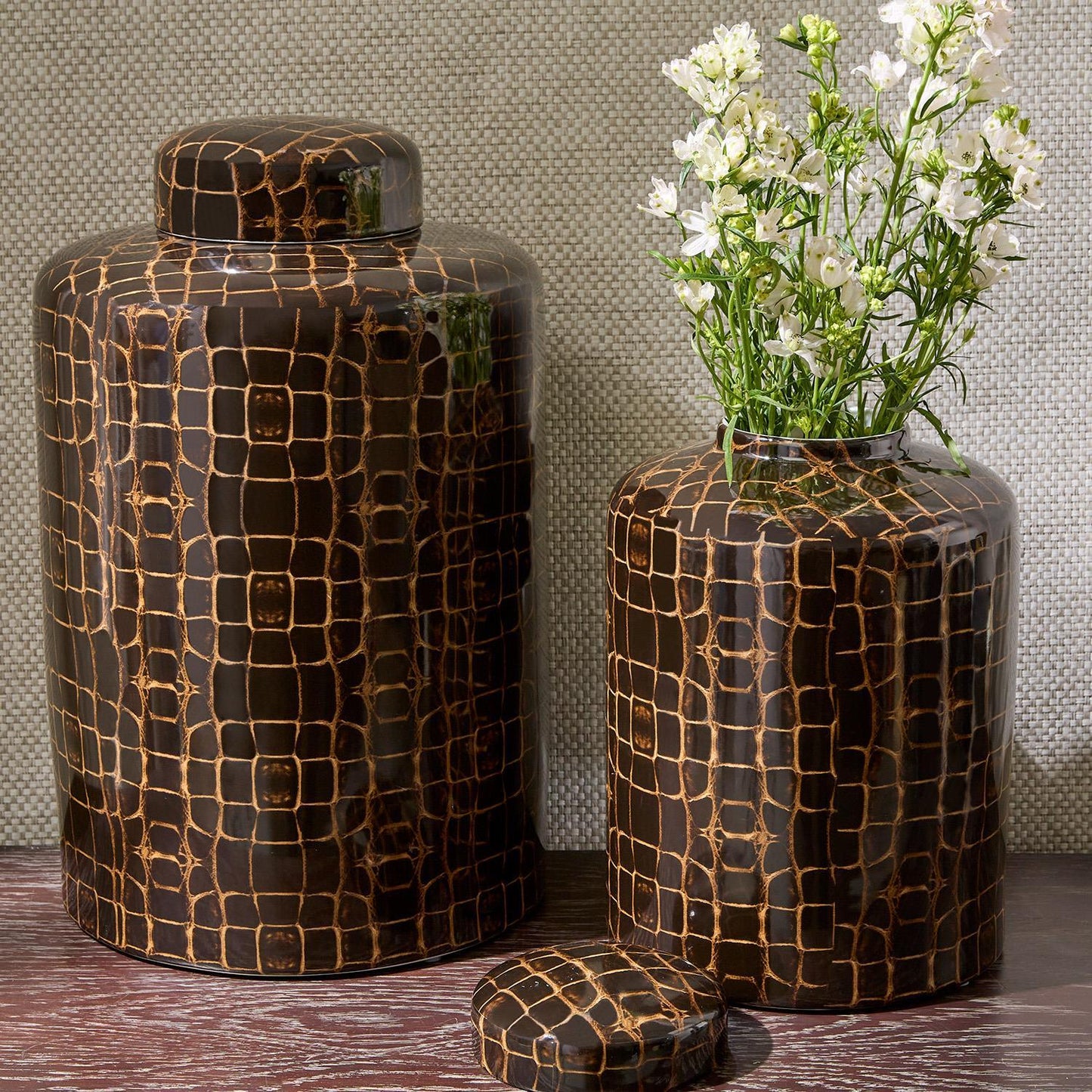 Covered Tortoise Jar