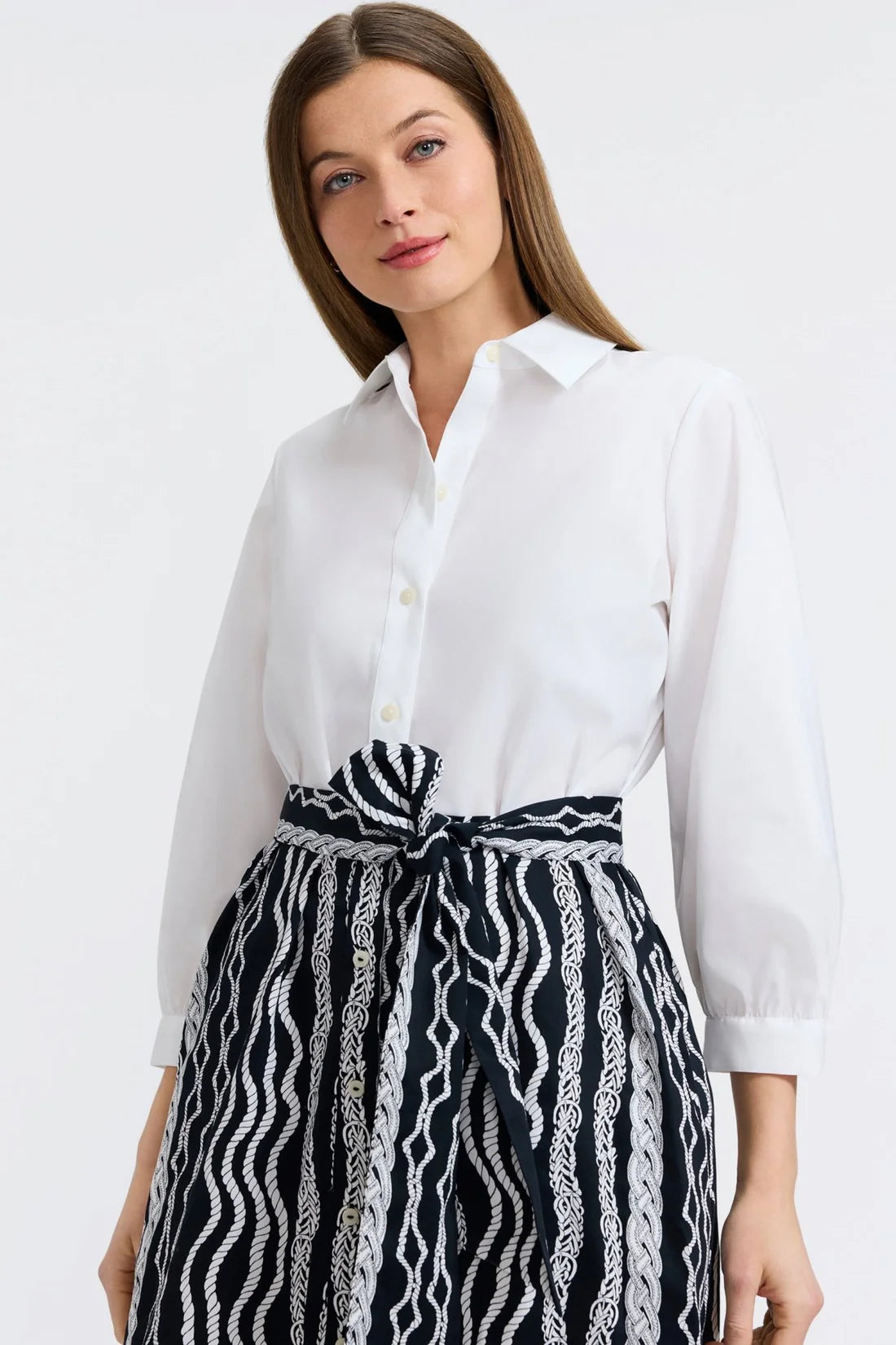 Esther Dress-Black & White