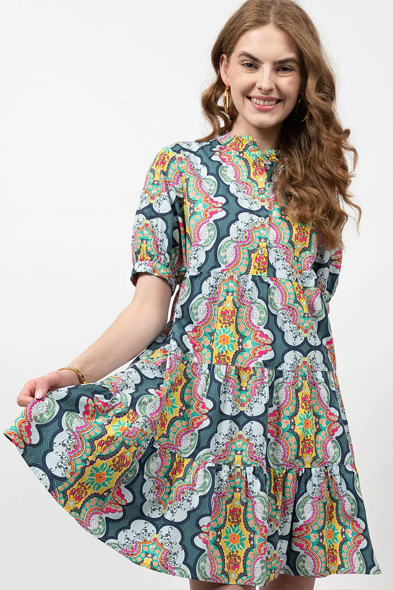 Brit Boutique Dress - Navy