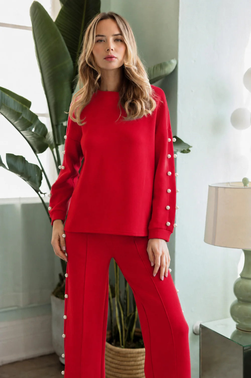 Katri French Scuba Pearl Top