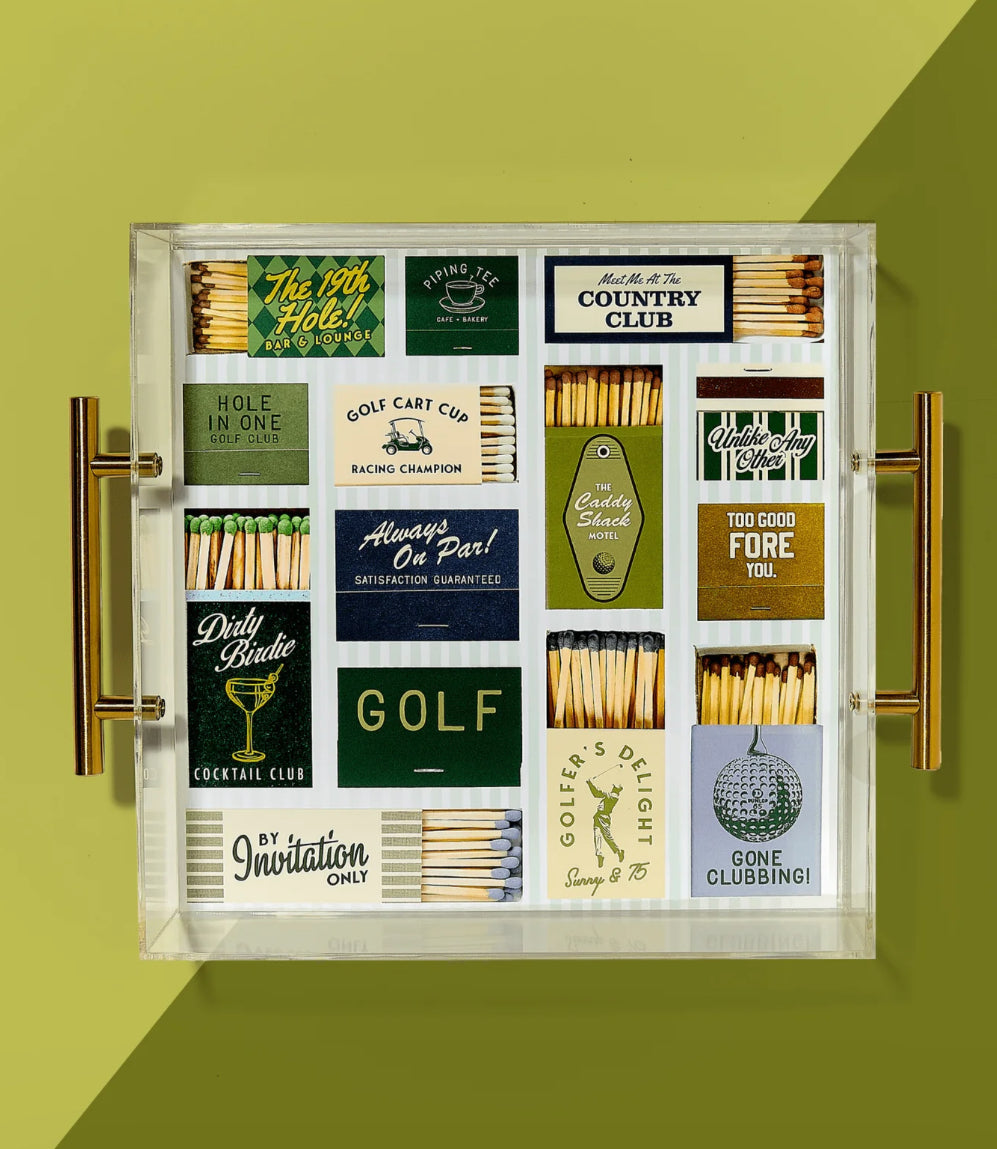 Golf Matchbook Acrylic Tray