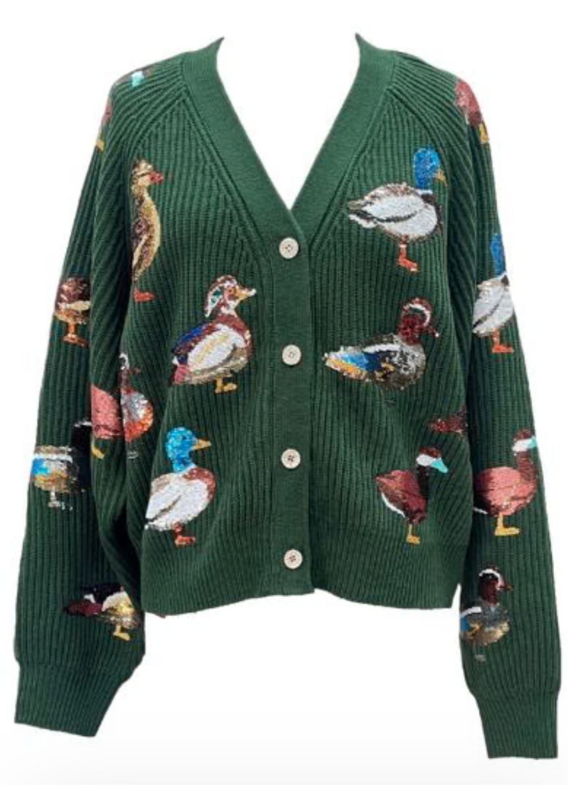 Scattered Duck Cardigan