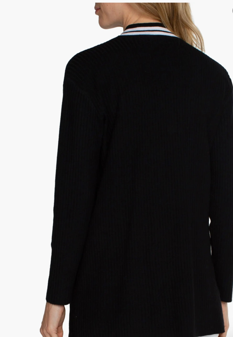 Open Front Cardigan - Black
