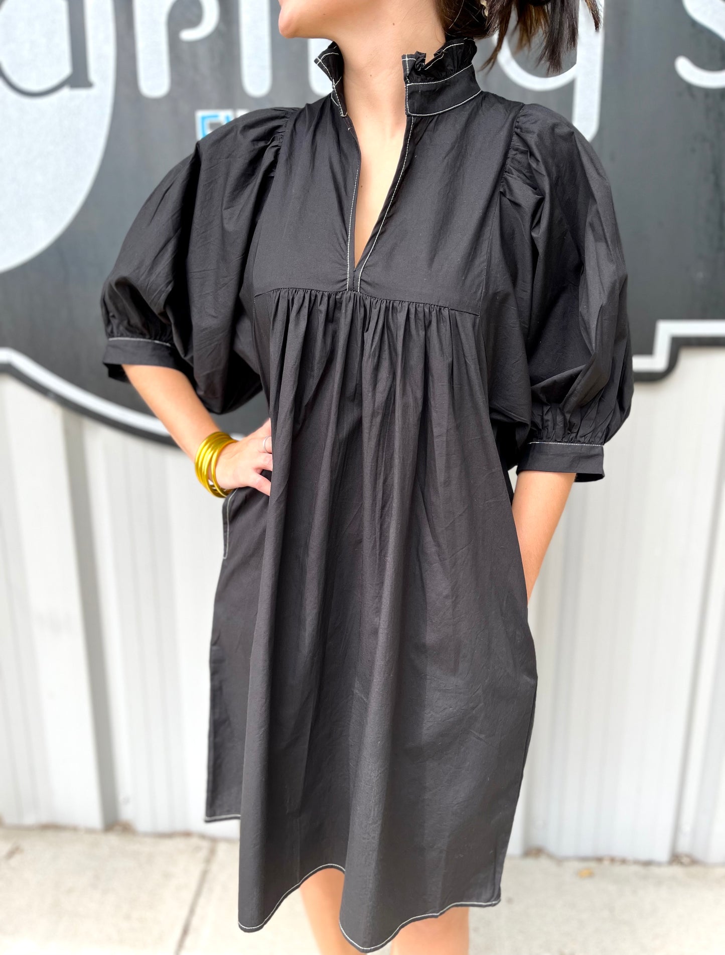 High Neck Dress