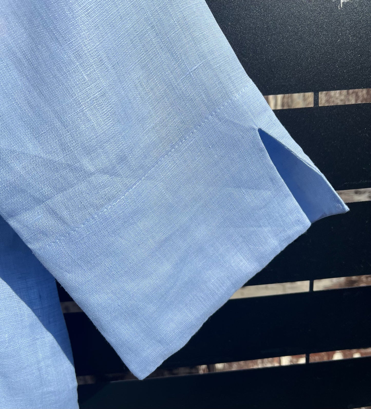 Lenar Linen Shirt-Azul