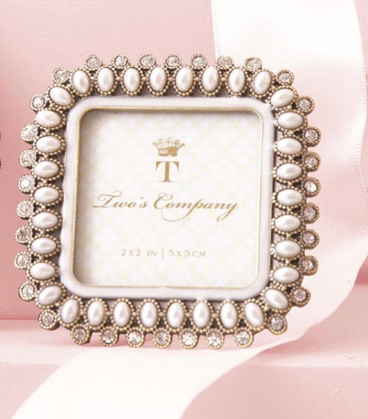 Precious Pearls Jeweled Mini Photo Frame
