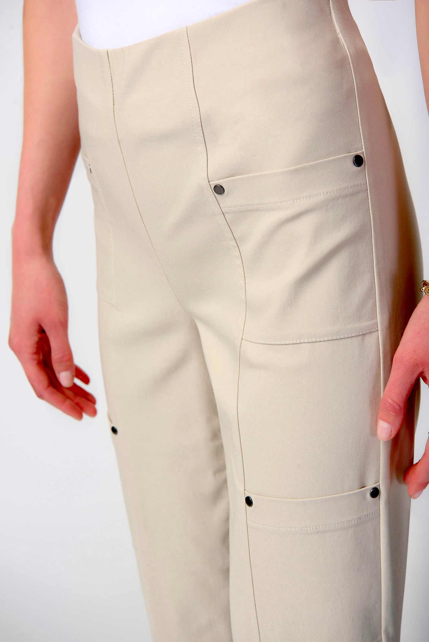 Millennium Crop Pull-on Pants - Moonstone