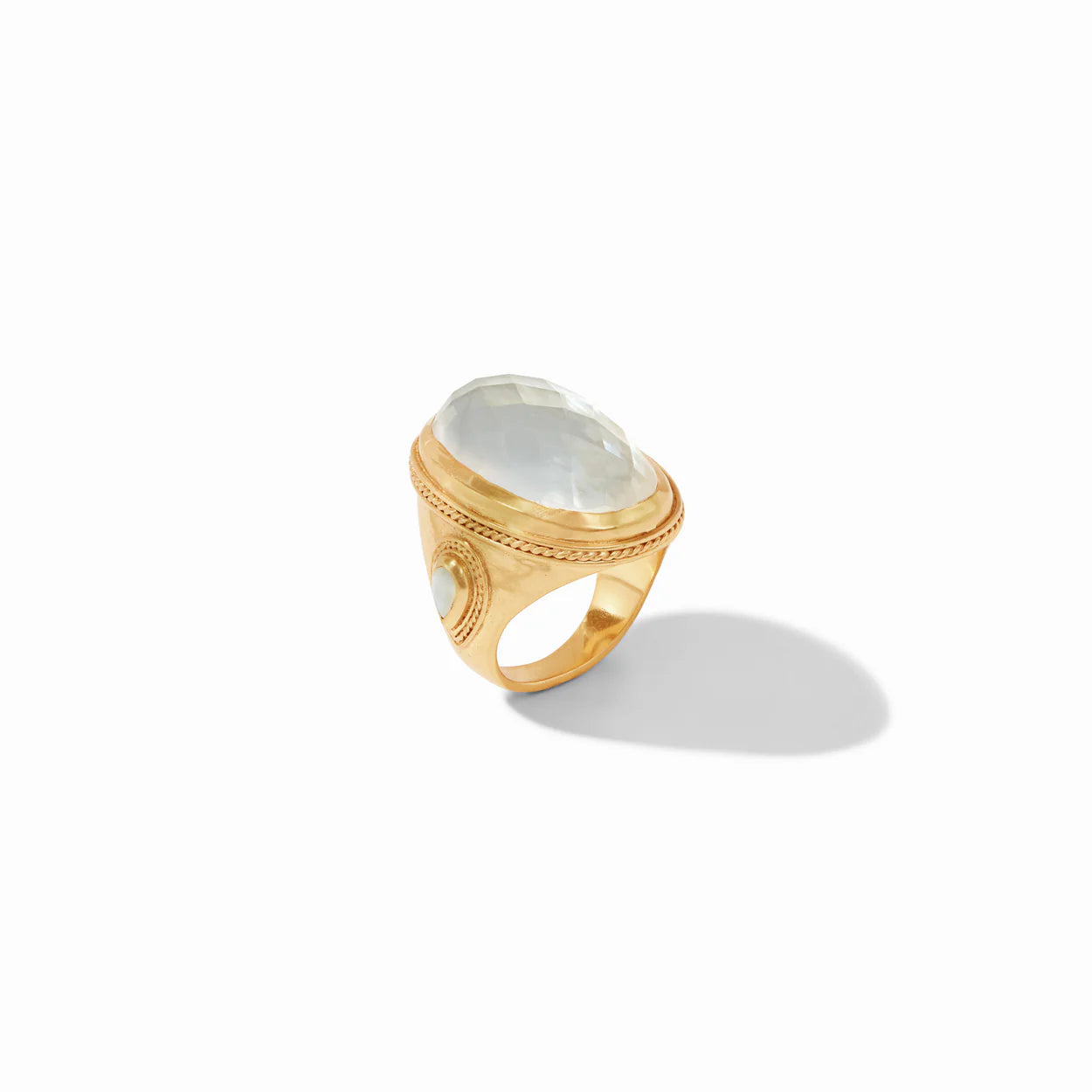Cannes Statement Ring-Gold & Iridescent Champagne (7)