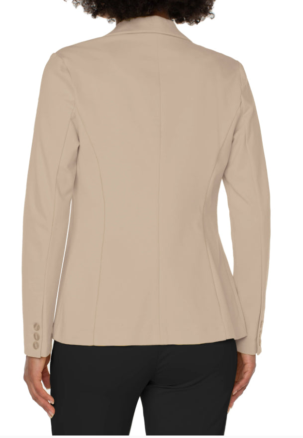 Fitted Blazer-Biscuit Tan