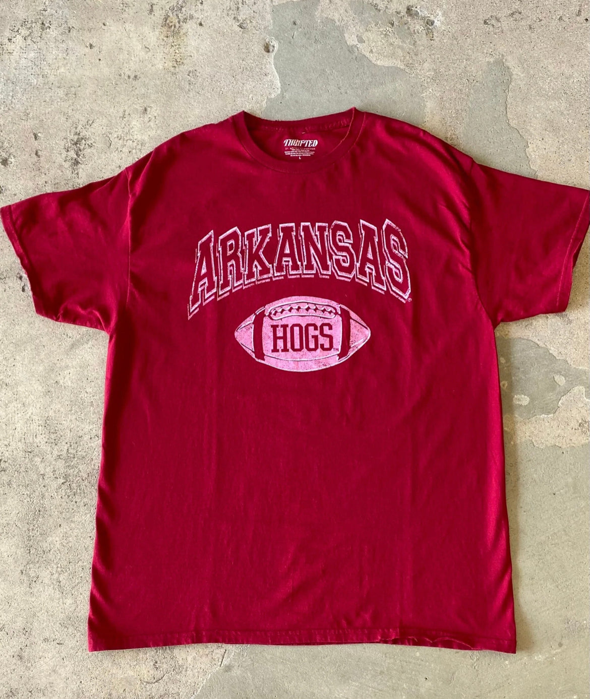 AR Razorbacks Wonka Tee - Cardinal