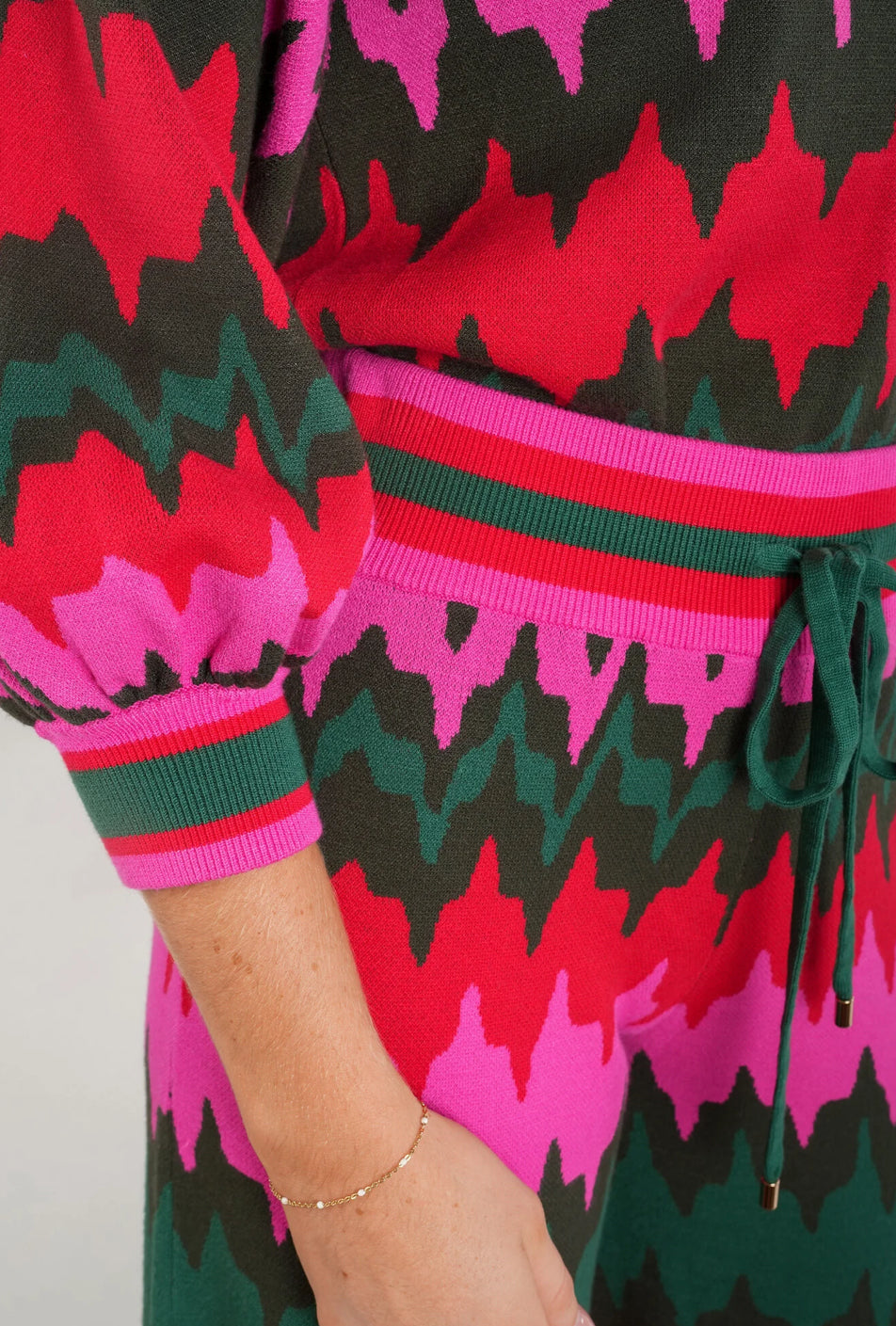 Teddy Crop Trouser-Ruby Ripple