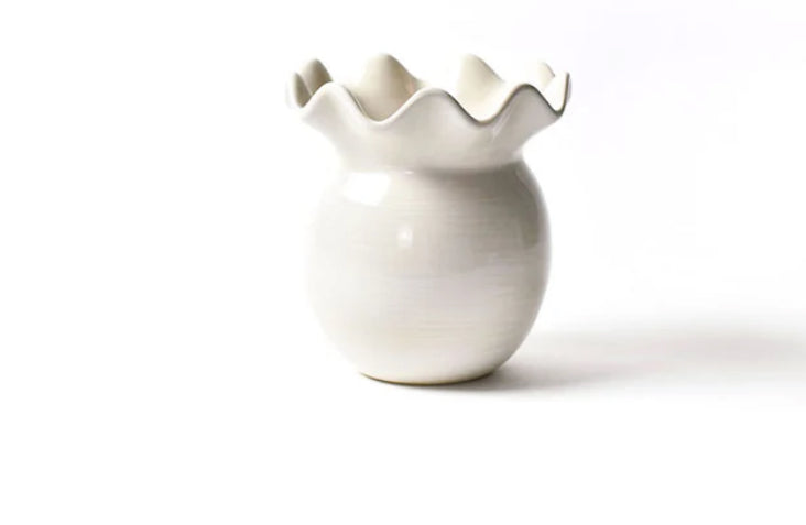 Signature White Ruffle Vase