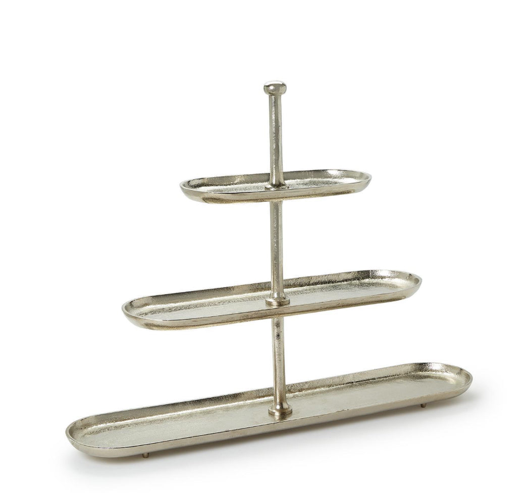 Silver Three Tier Tray