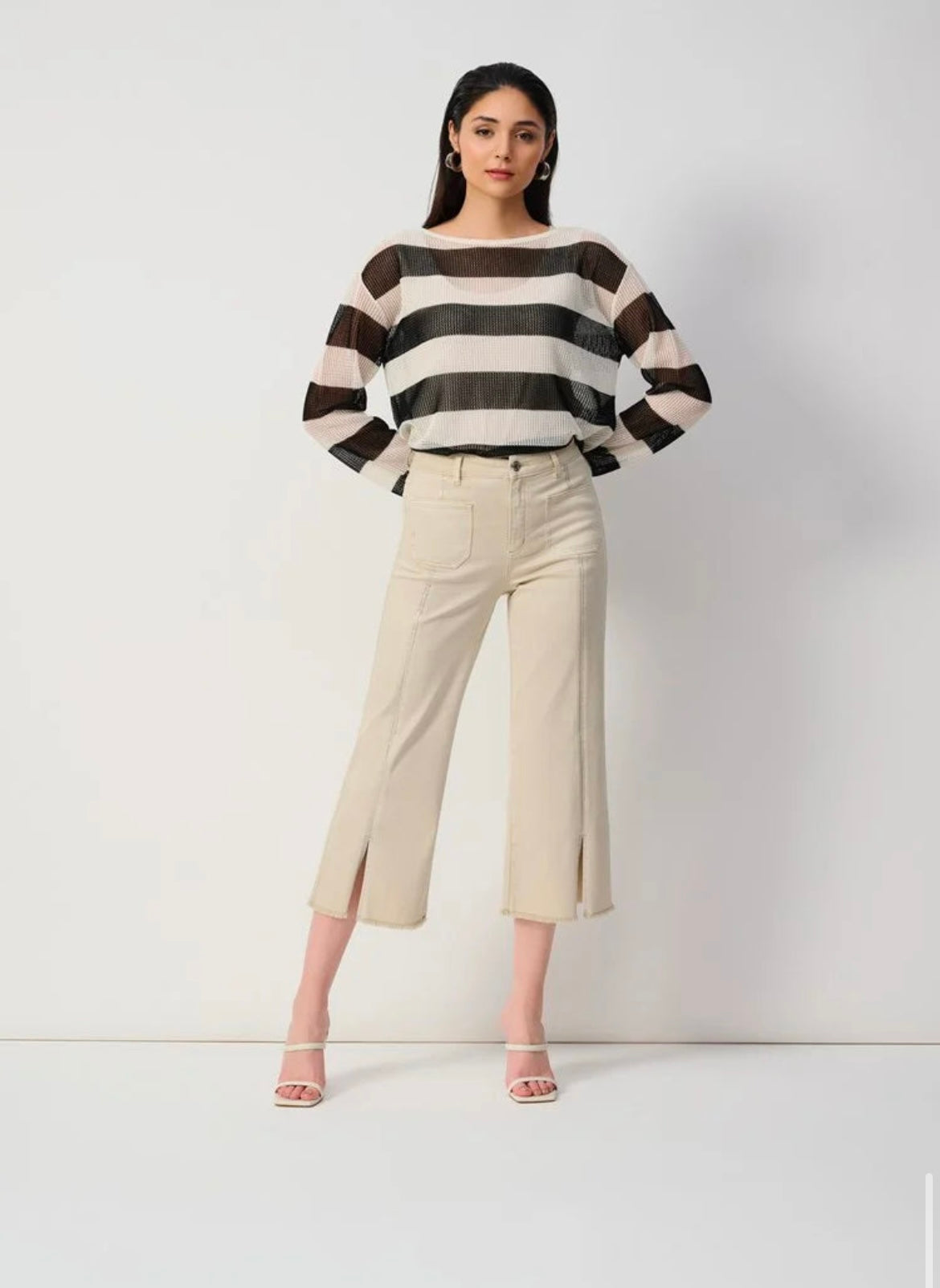 Joseph Ribkoff Culotte with Embellishment Front Seam