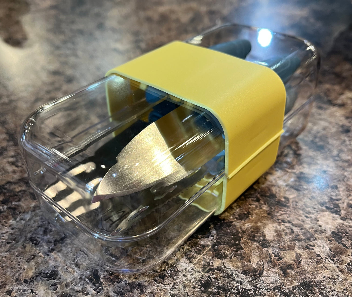 Stainless Steel Plastic Cheese Knives with Container