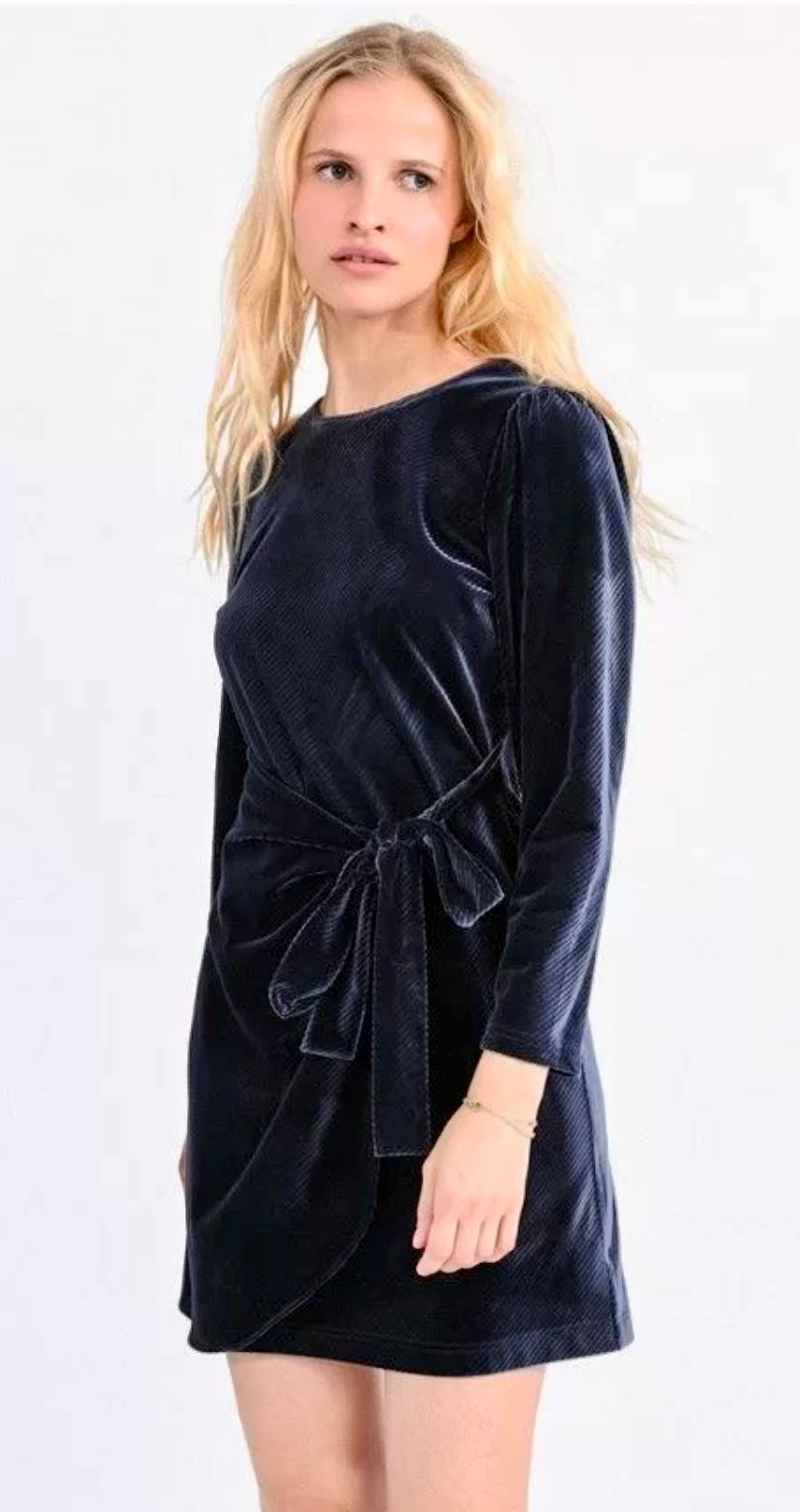 Velvet Dress - Blue