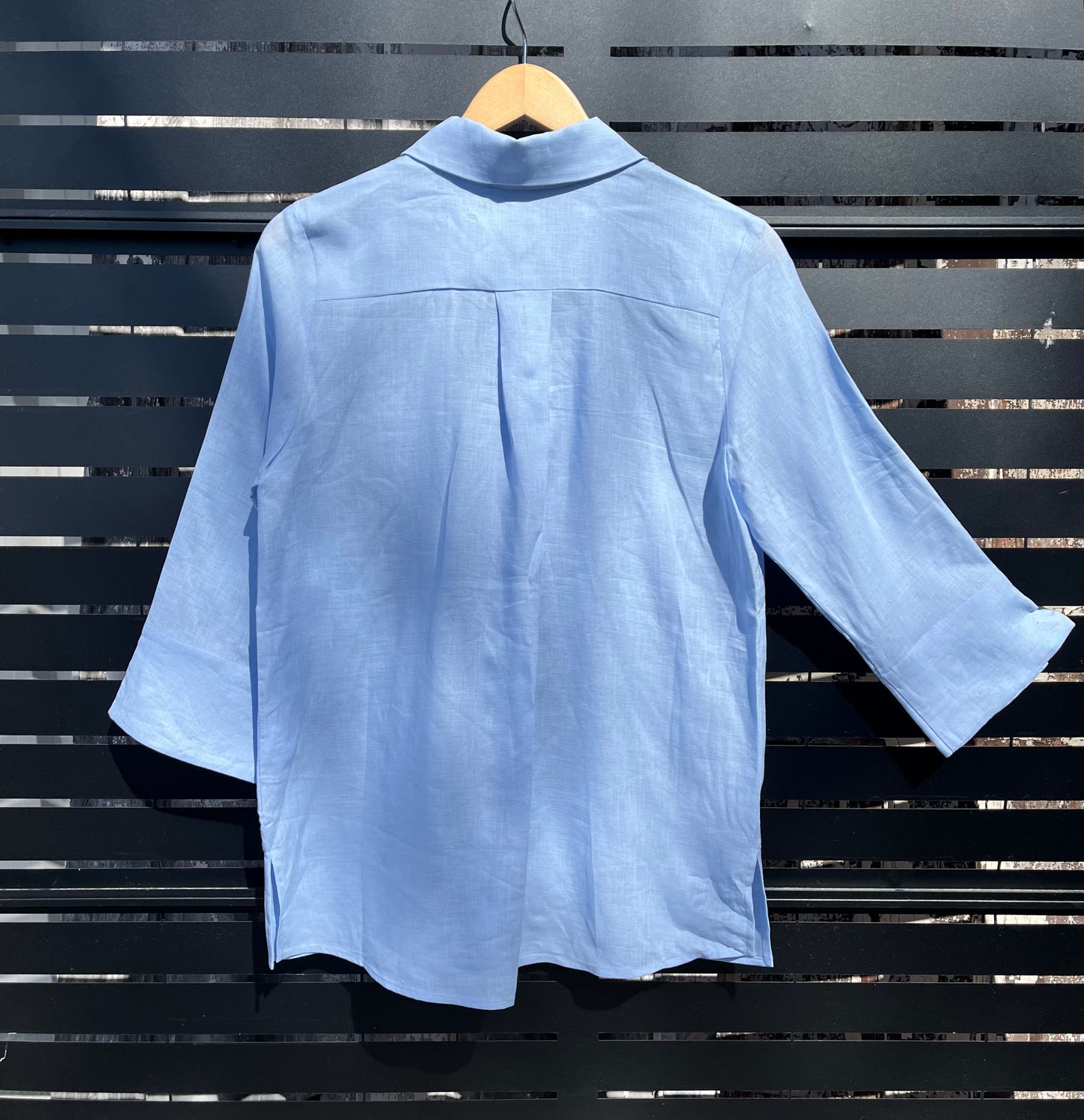 Lenar Linen Shirt-Azul