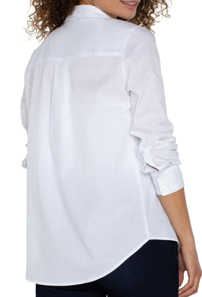 Liverpool Classic Button Front Top
