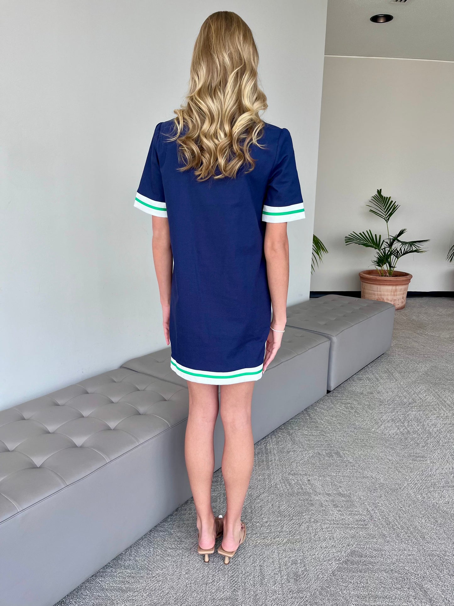 The Shelley Dress-Navy