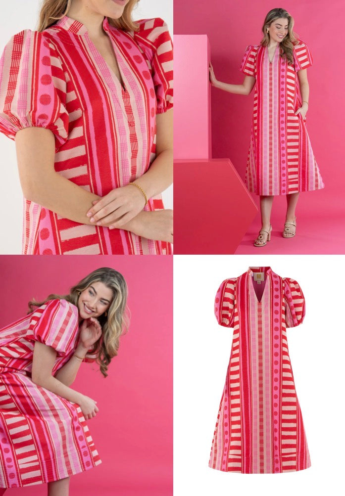 Hampton Dress-Peach Jubilee