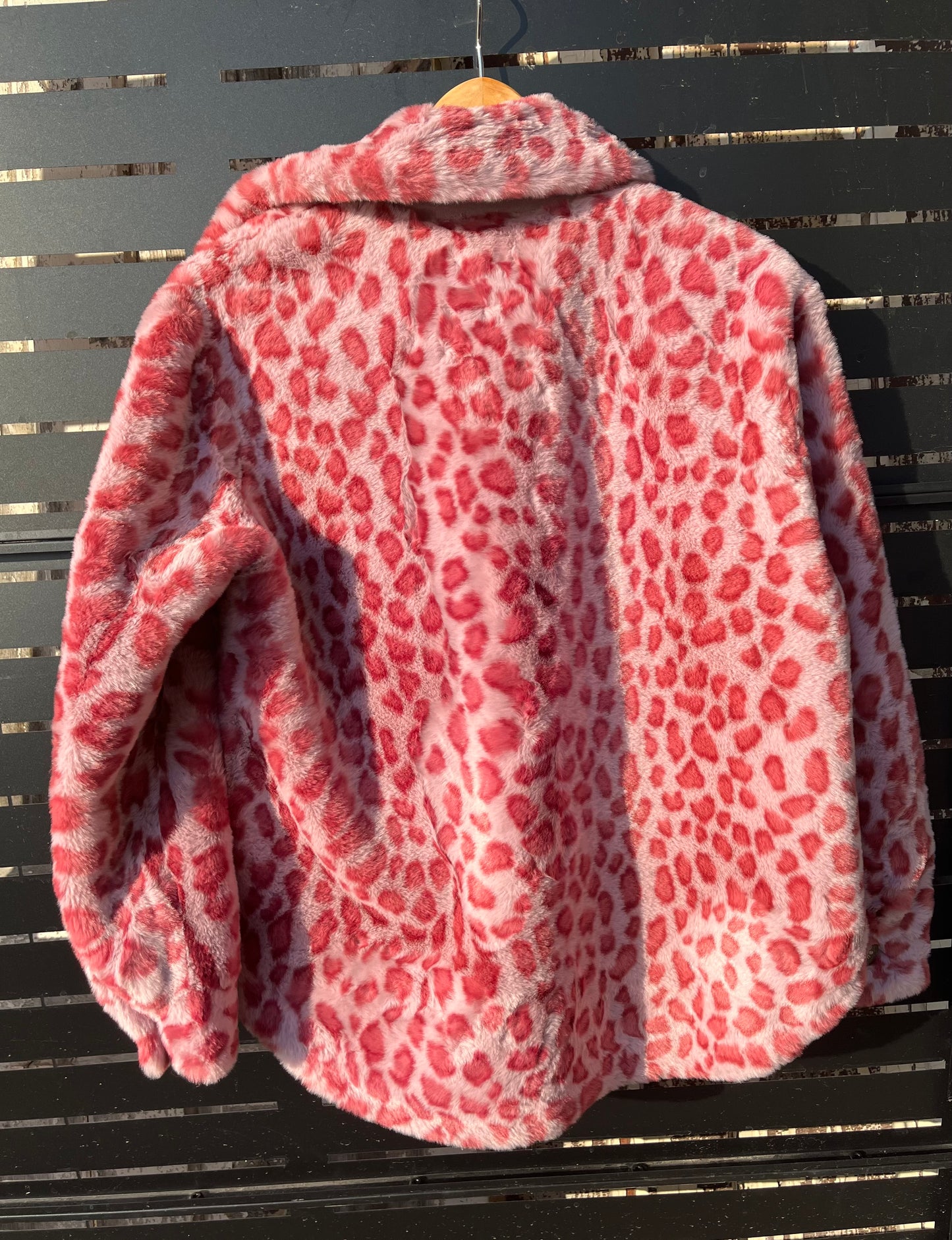 Faux Fur Rosy Leopard Jacket