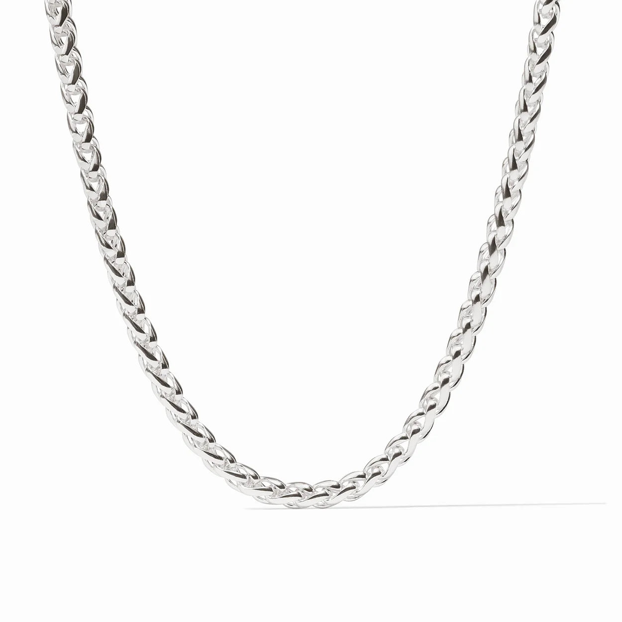Cobblestone Link Necklace - Silver