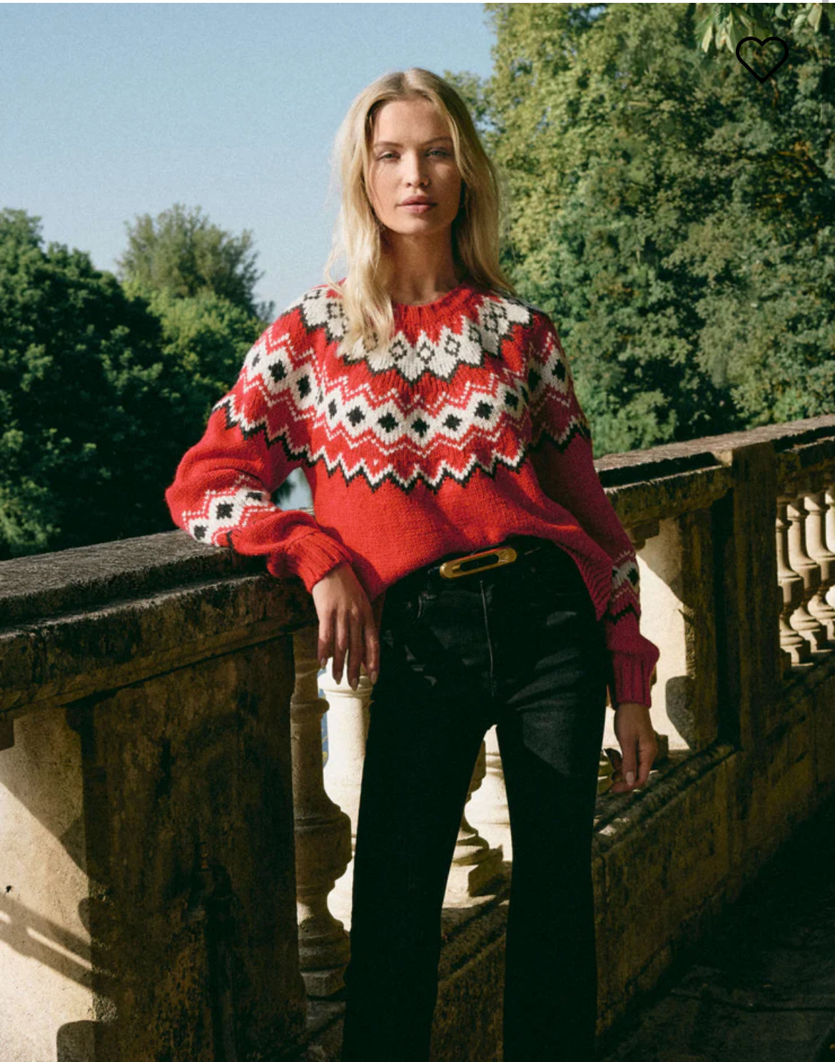 Z SUPPLY ADORNMENT FAIR ISLE SWEATER