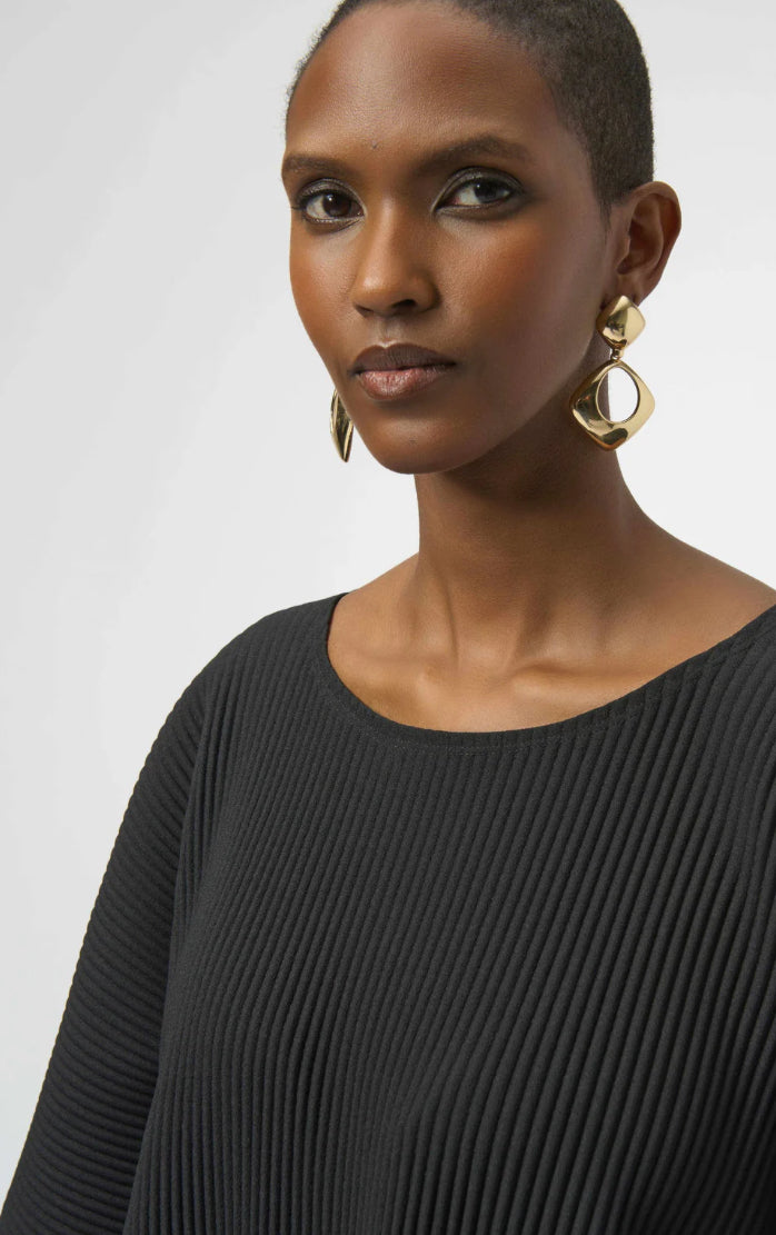 Pleated Sleeve Boxy Top