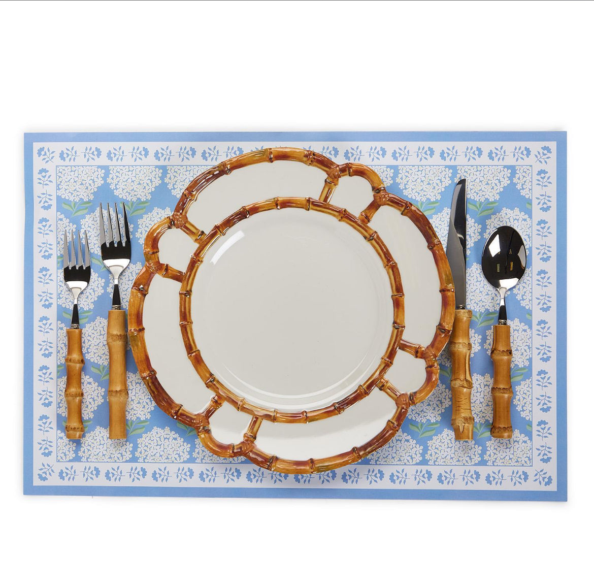 Hydrangea Paper Placemat
