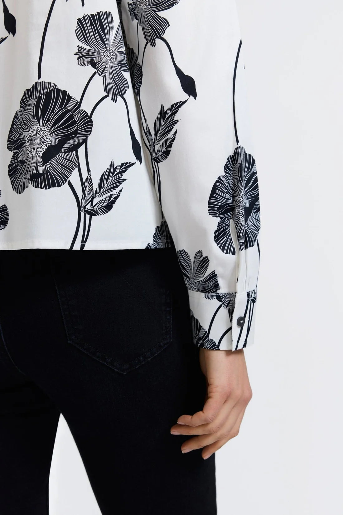 Marina Long Sleeve Short Poppy Top
