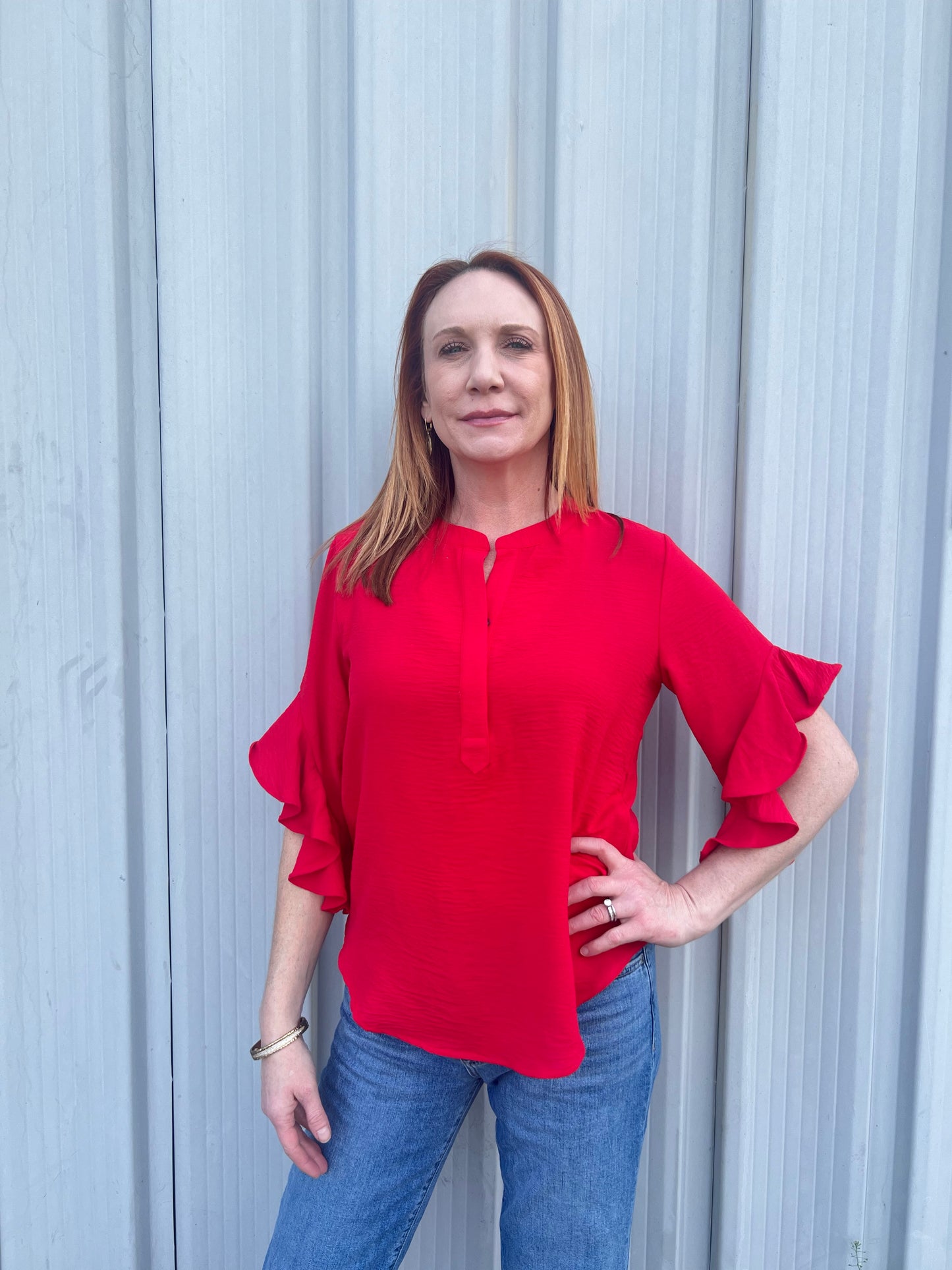 Flutter Sleeve Top