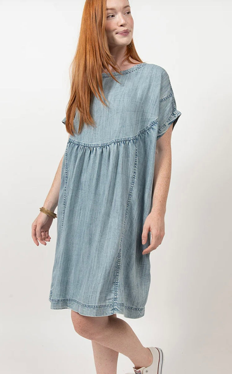 Denim Swing Dress - Indigo