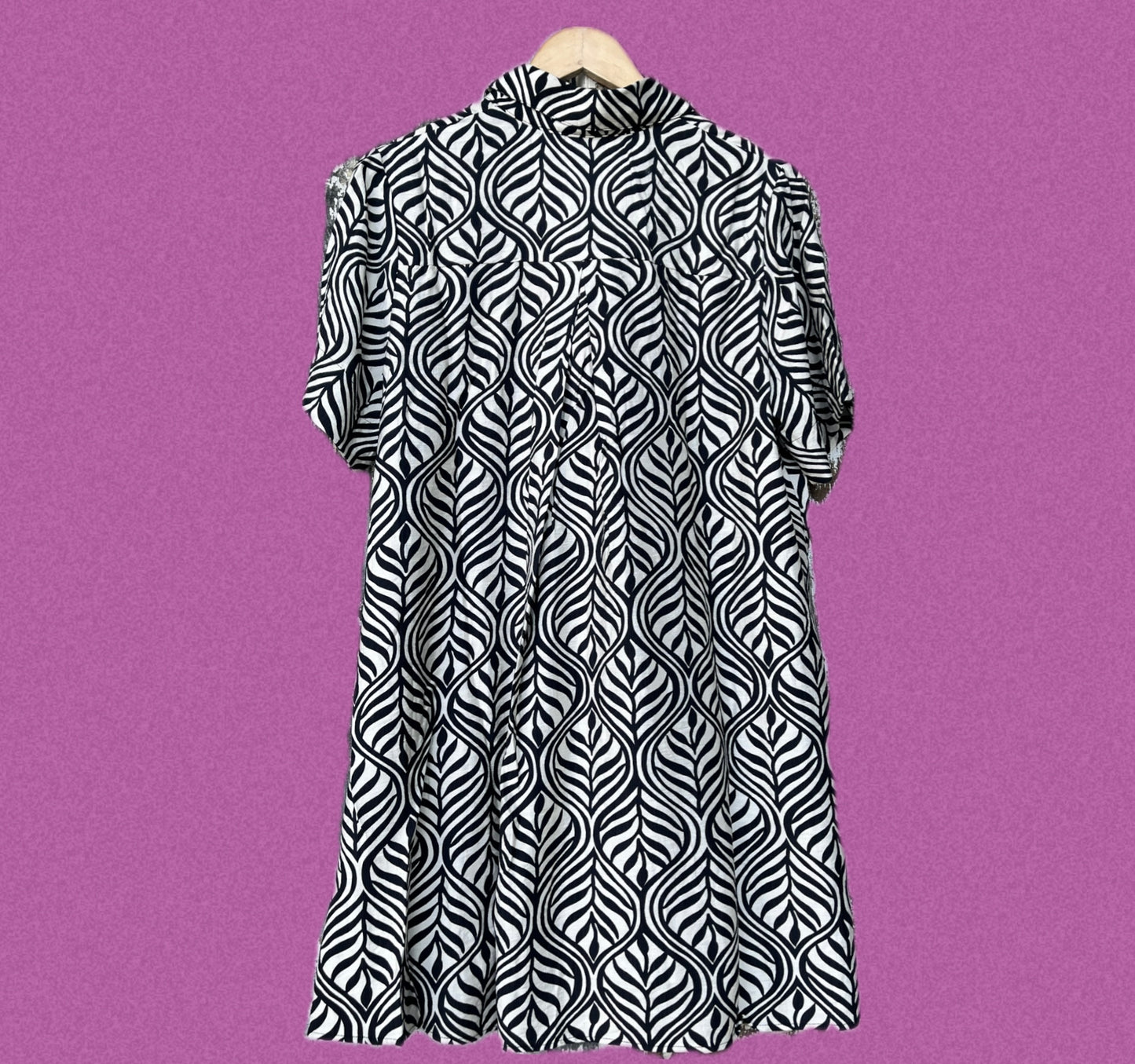 Short Sleeve Button-Up Dress