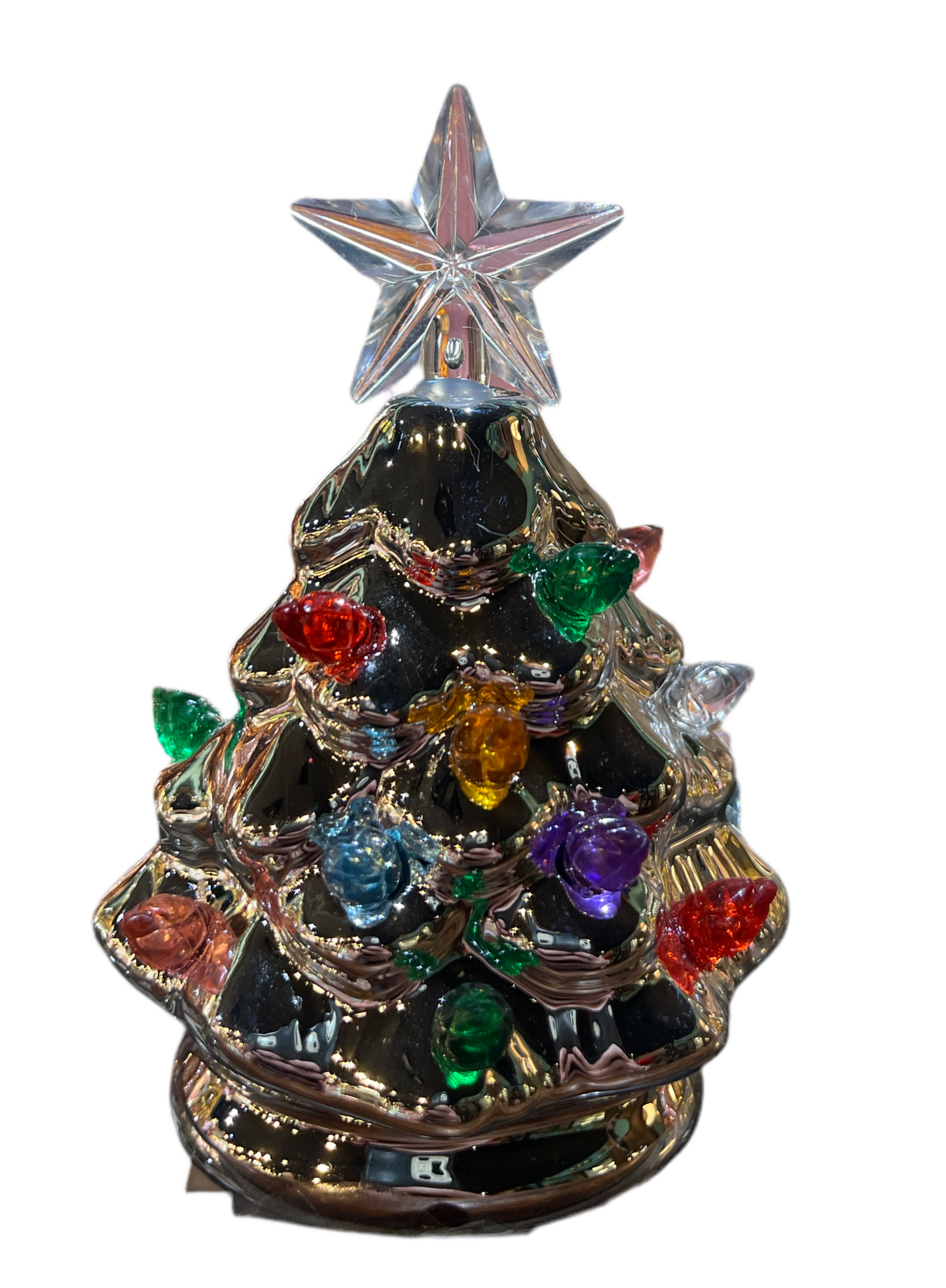 Mini Metallic LED Trees