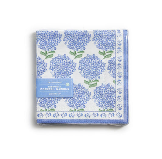 Hydrangea Cocktail Napkins