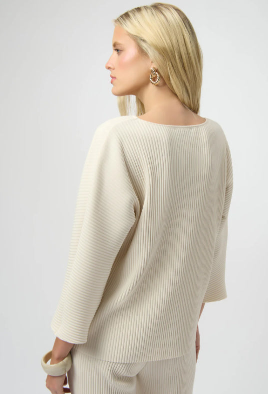 Pleated Sleeve Boxy Top