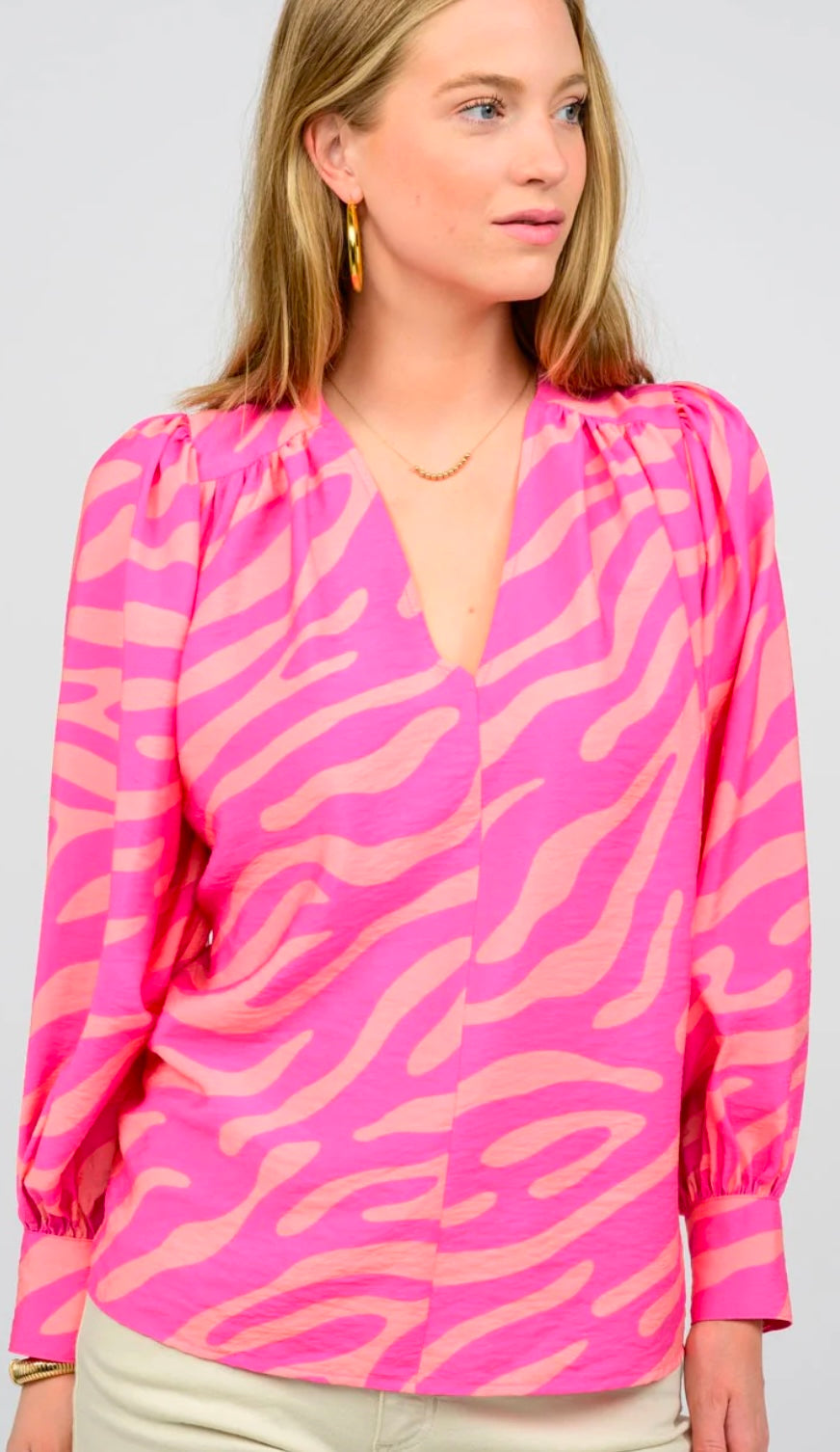 Heart to Heart Mod Zebra Top