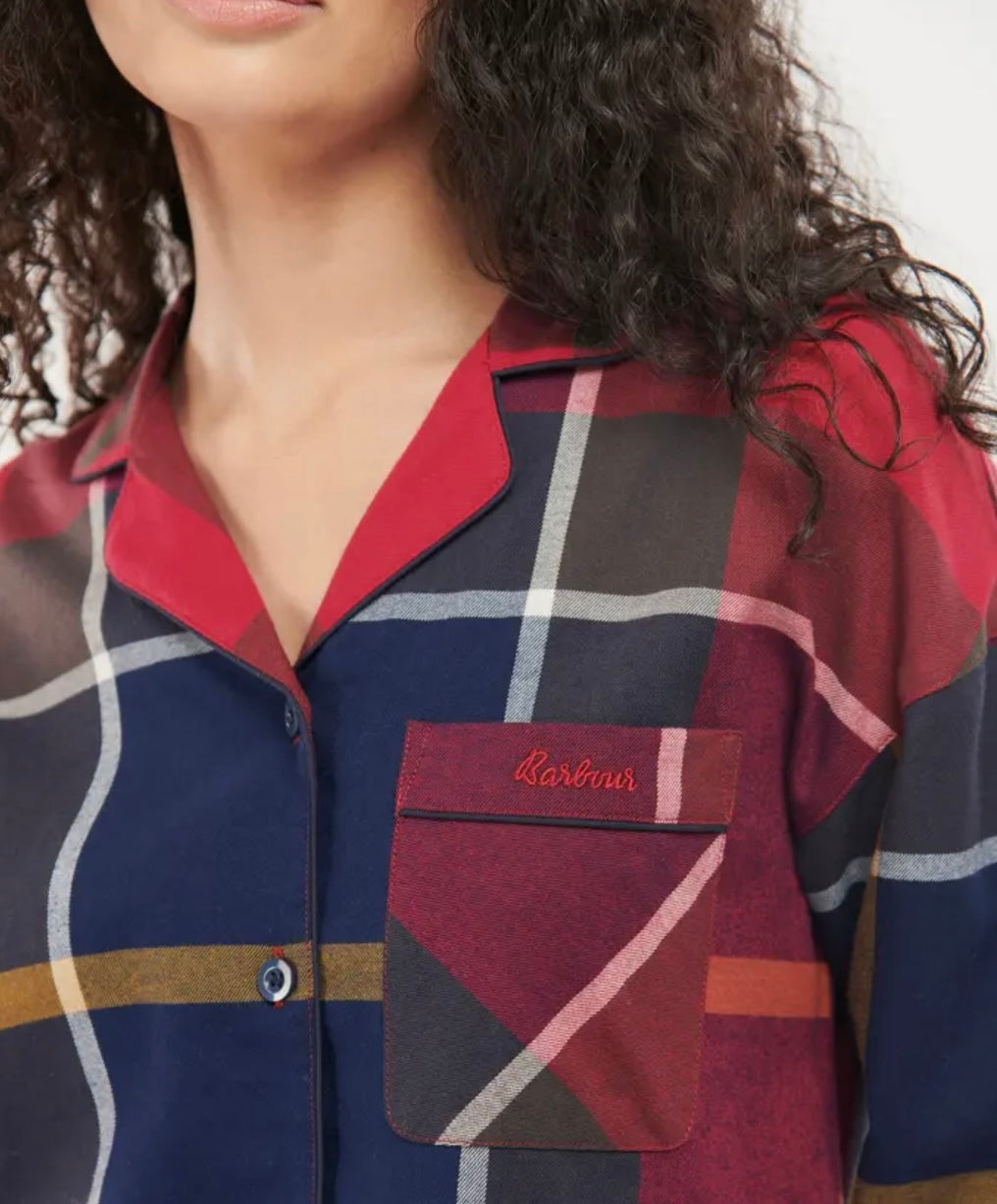 Barbour Large Scale Ellery Pj Set-Large Red Tartan