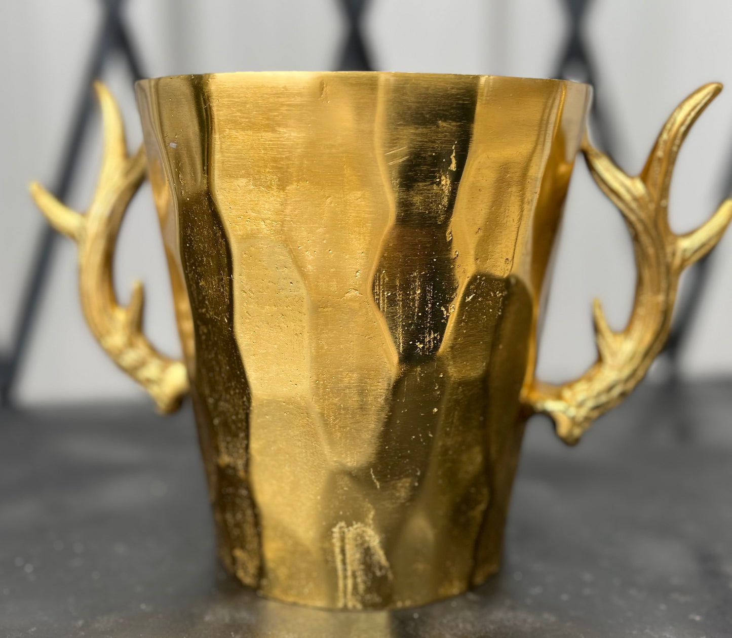 Gold Antler Ice Bucket