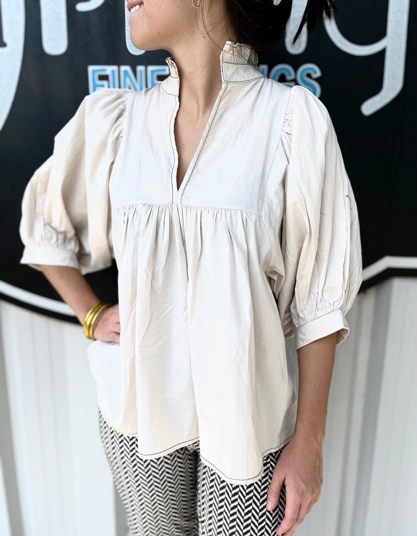 High Neck Top