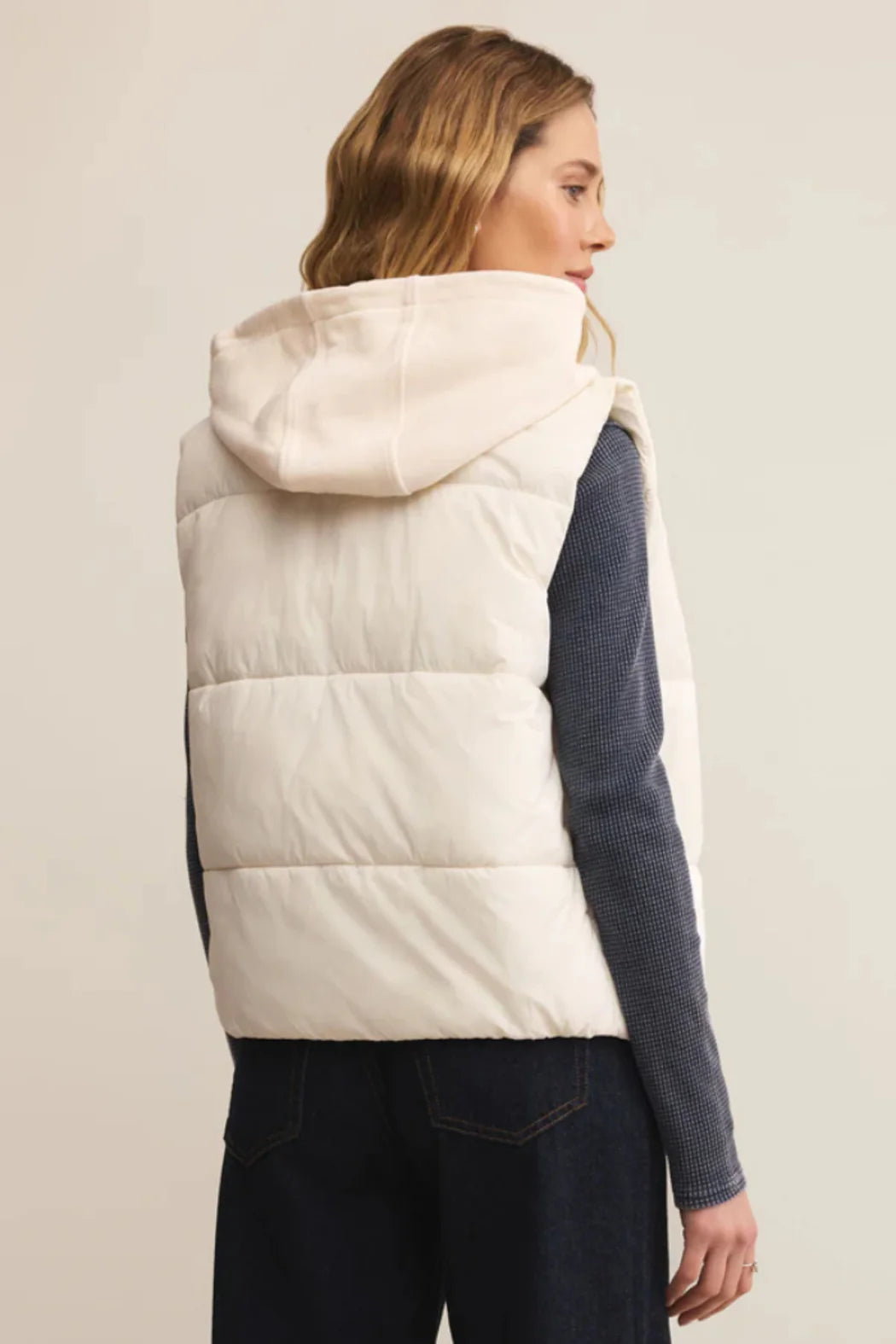 Essential Puffer Vest-Cloud