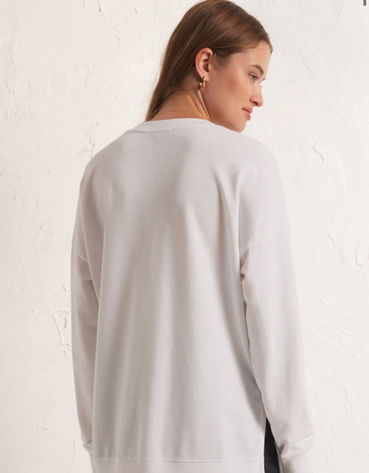 Modern V Neck Weekender - White