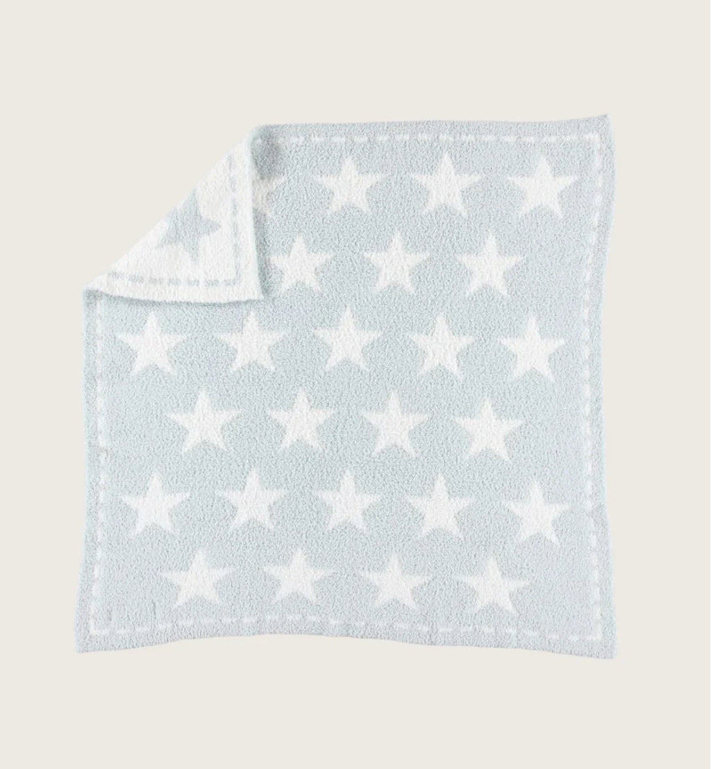 CozyChic Dream ReceivingBlanket-Aqua Ice Stars