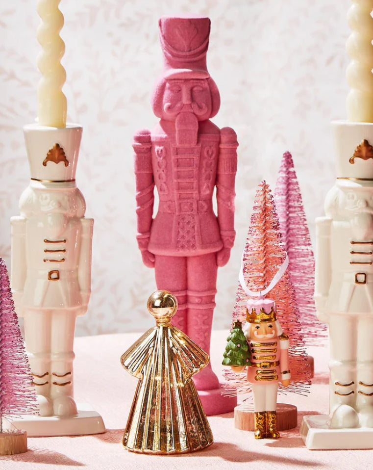 Flocked Nutcracker