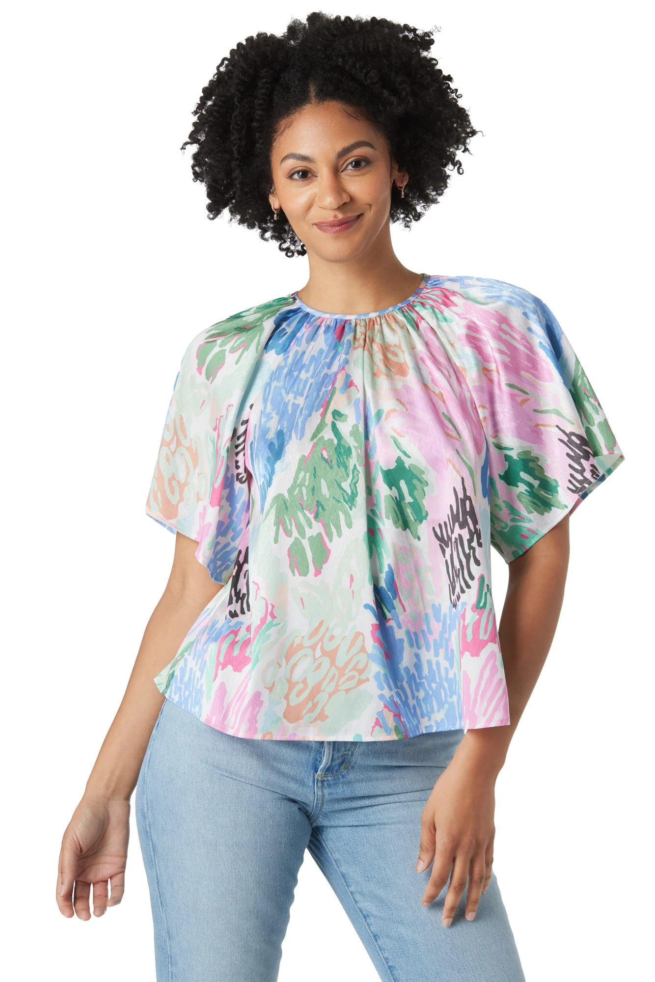 Brynn Top - Painted Garden